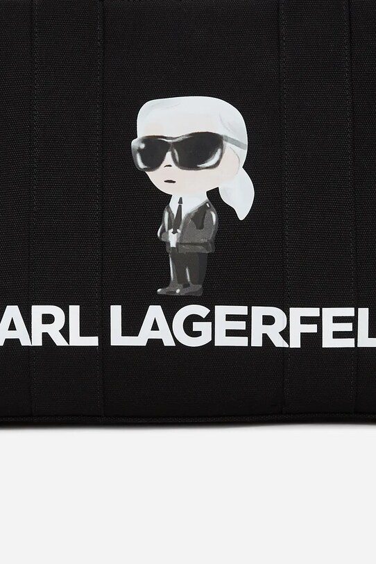 Akcesoria Karl Lagerfeld torebka bawełniana A2W50047 czarny