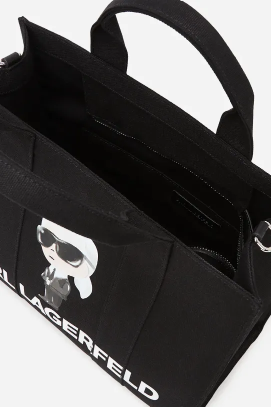 Хлопковая сумка Karl Lagerfeld IKON чёрный A2W50047