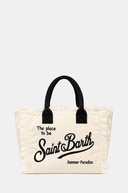 Пляжна сумка MC2 Saint Barth візерунок бежевий VANI007