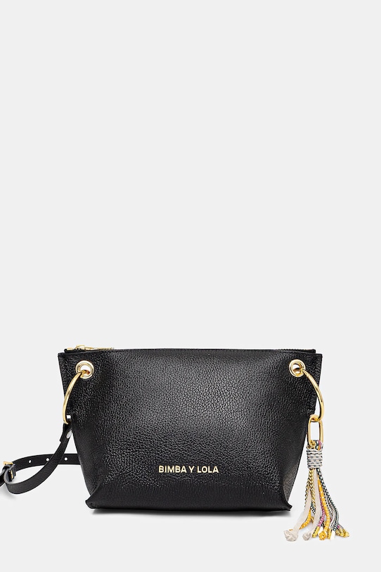 Bimba Y Lola torebka skórzana skóra licowa czarny 242BBBJ1I.12000