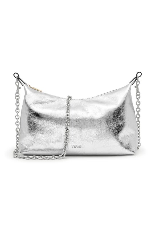Tous geantă de piele HOLD uni argintiu 2002288855