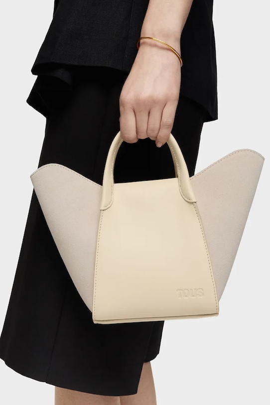 Tous torebka skórzana TULIP 2002301501 beżowy