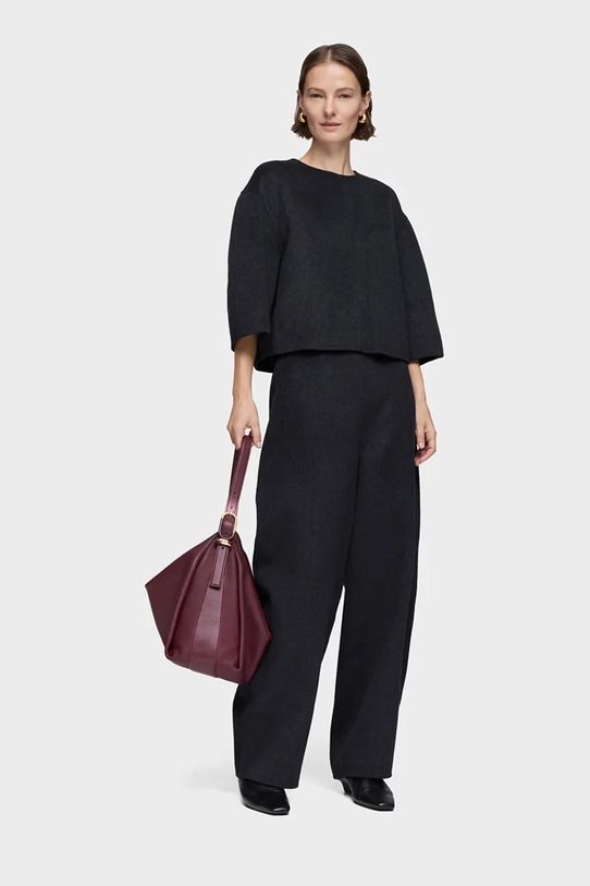 Tous torebka skórzana FOLD bordowy 2002308621