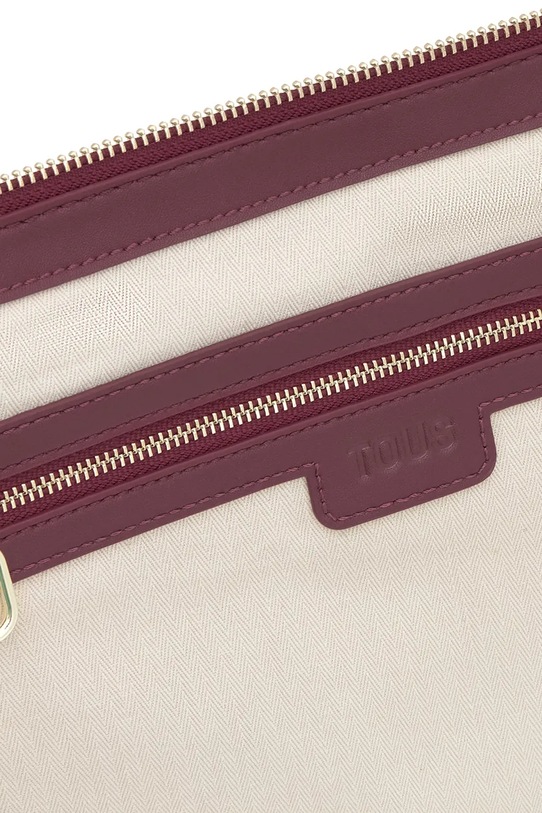 Tous torebka skórzana FOLD 2002308621 bordowy AA00