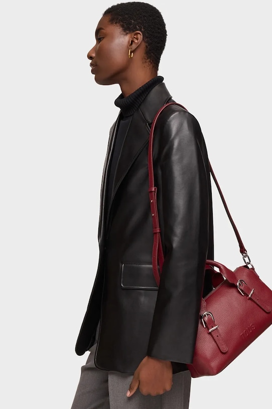 Шкіряна сумочка Tous бордо 2002189217