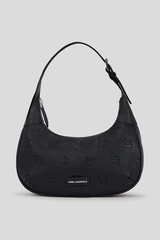 Τσάντα Karl Lagerfeld απομίμηση λείου δέρματος μαύρο A3W30292