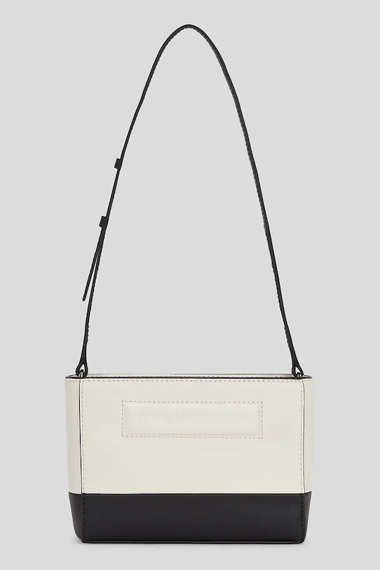 Karl Lagerfeld poșetă de piele IKON/K piele alb A3W32030