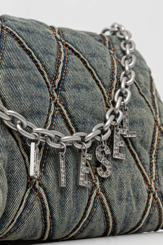 Джинсовая сумка Diesel CHARM-D CHARM-D голубой X09596.P5570