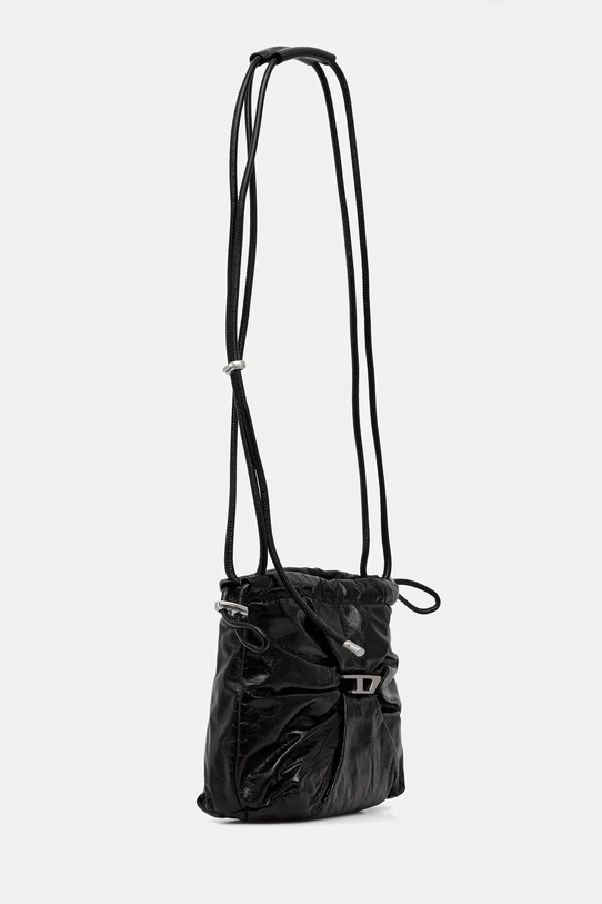 Diesel torebka skórzana SCRUNCH-D SCRUNCH-D X10325.P1003 czarny AA00