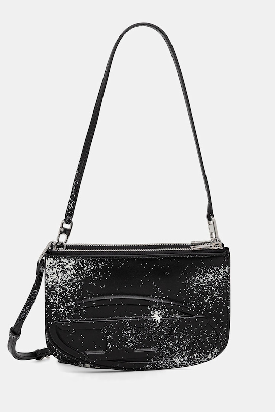 Diesel torebka 1DR 2.0 1DR TWIN nie mieści A4 czarny X10330.P8236