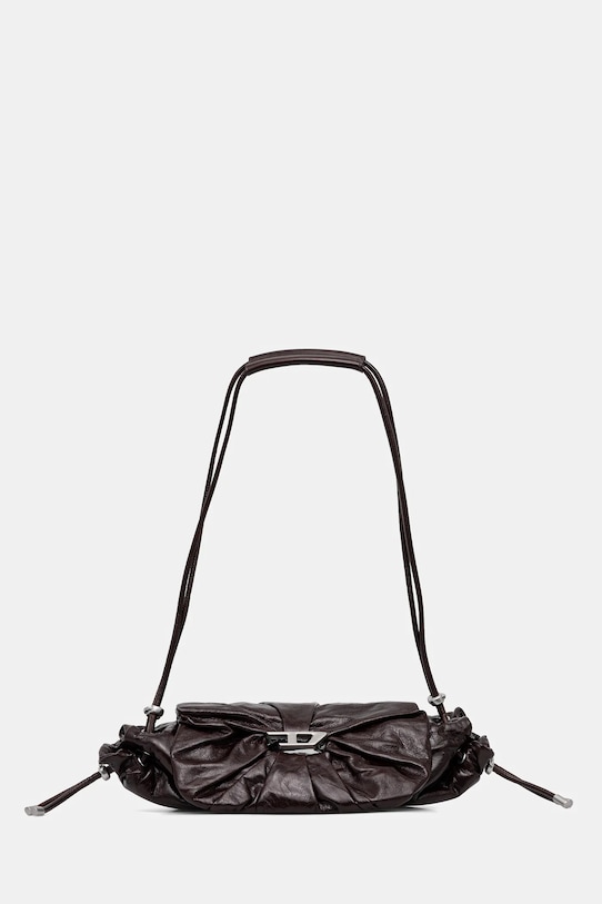 Diesel geantă de piele SCRUNCH-D uni maro X10331.P1003