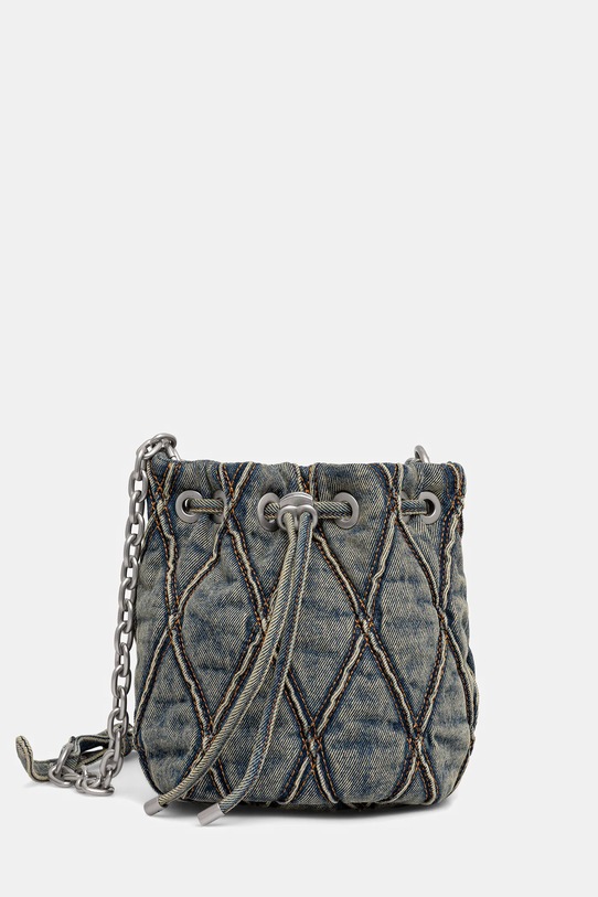 Diesel torebka jeansowa CHARM-D CHARM-D nie mieści A4 niebieski X10346.P5570