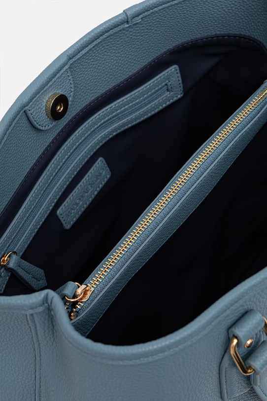 Valentino Bags torebka shopper damska z imitacji skóry VBS7LX01 niebieski