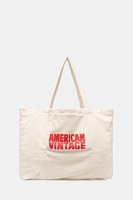 American Vintage torebka bawełniana mieści A4 beżowy BOBY27A