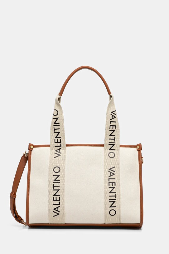 Valentino Bags torebka mieści A4 beżowy VBS7DD01