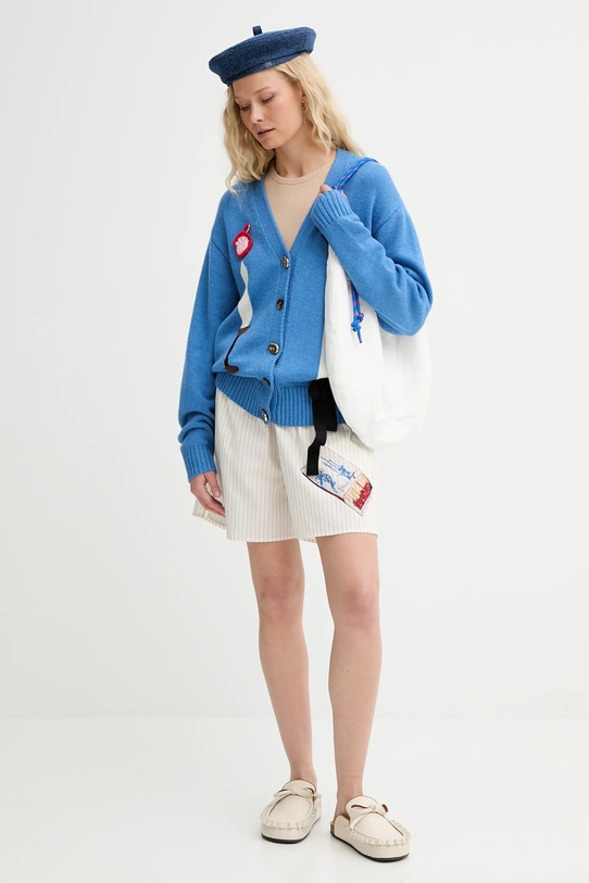 Renewed torebka bawełniana creative upcycling denim.torba.upc biały AA00