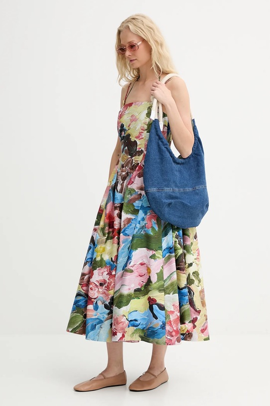 Renewed torebka bawełniana creative upcycling denim.torba.upc niebieski AA00
