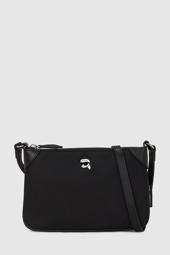 Τσάντα Karl Lagerfeld απλικέ μαύρο A4W32009