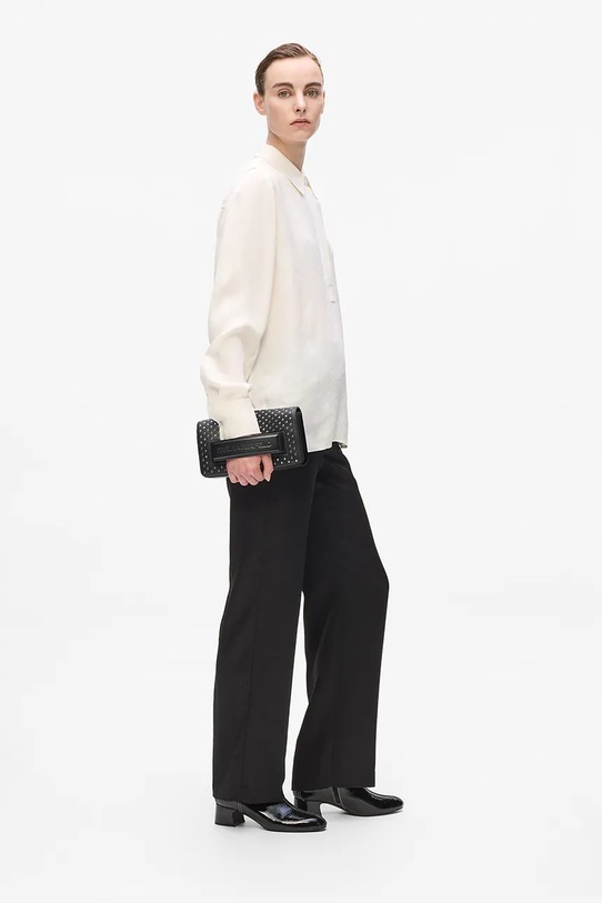 Кожена чанта Karl Lagerfeld A4W30083 черен