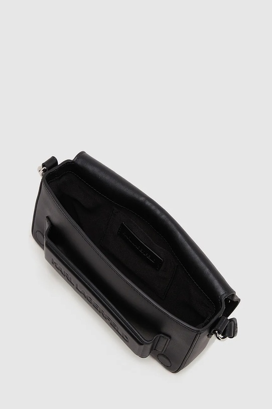 Кожена чанта Karl Lagerfeld черен A4W30083