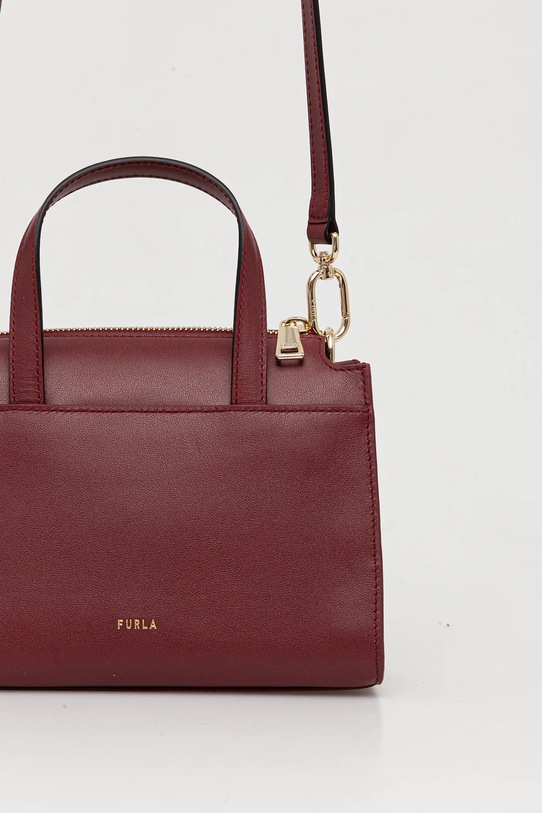 Akcesoria Furla torebka skórzana WB01337.BX2045.0053S bordowy