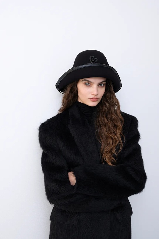 Akcesoria Ruslan Baginskiy torebka wełniana BBCT033.WF.120L.PLRB czarny