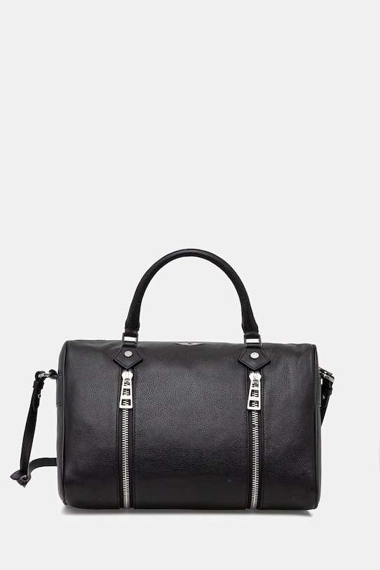 Δερμάτινη τσάντα ZADIG&VOLTAIRE λείο δέρμα μαύρο LWBA04313