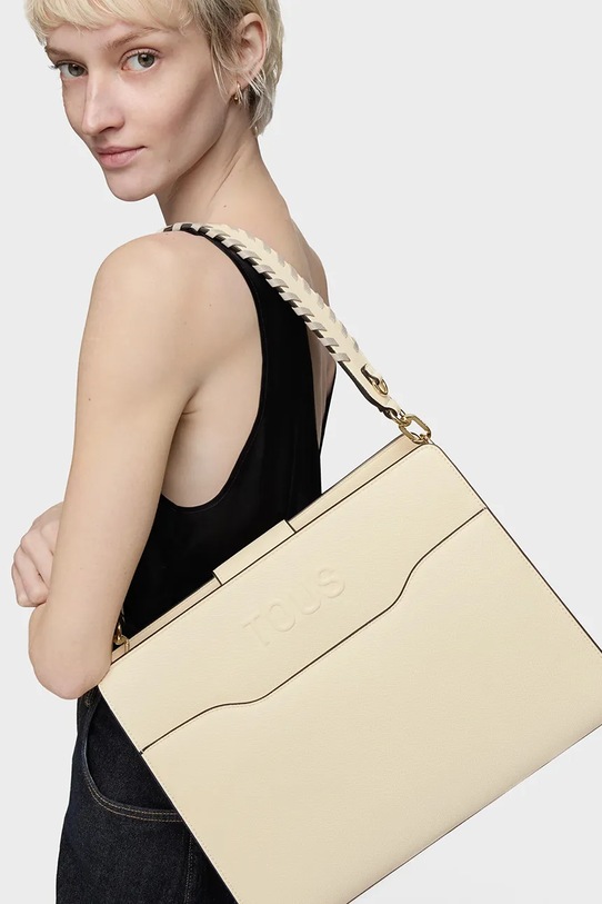 Tous torebka Audree Saffiano 2002286301 beżowy