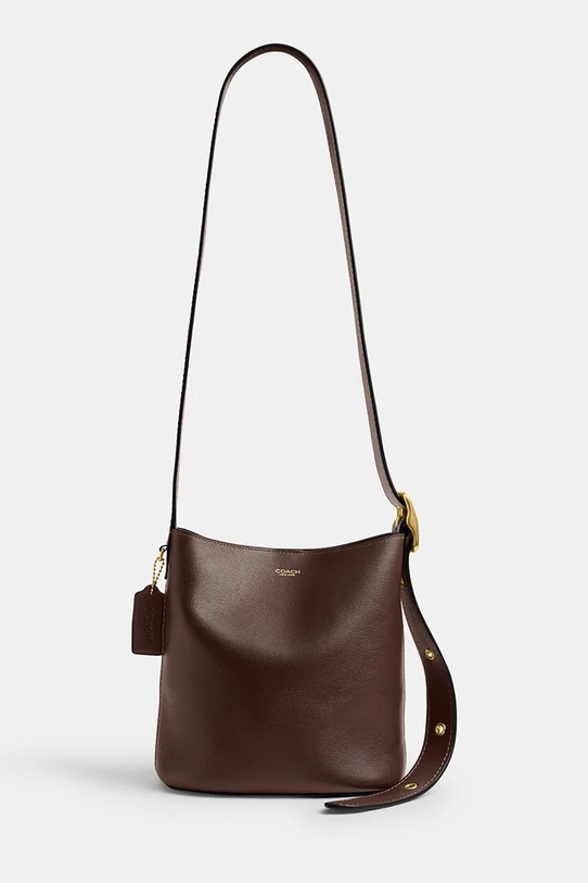 Coach torebka skórzana Bleecker Bucket Bag 21 CCX07 brązowy AA00