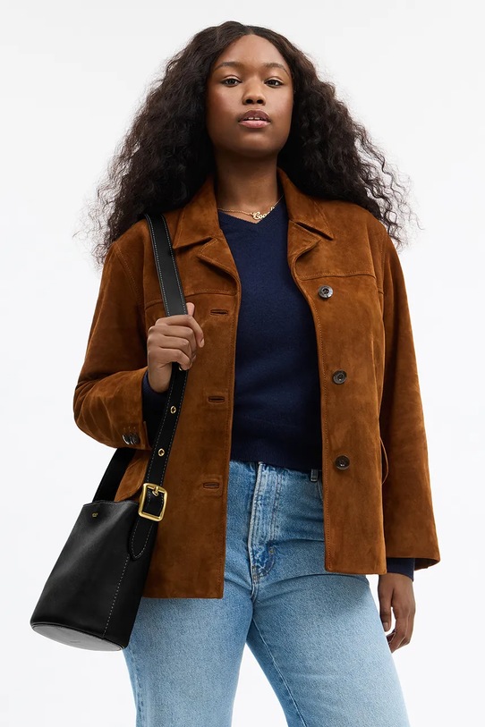 Coach crossbody kabelka dámská kožená Bleecker Bucket Bag 21 CCX07