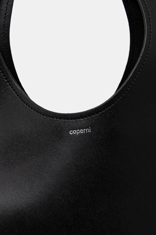 Coperni torebka skórzana Double Heart czarny COPBA113F6083