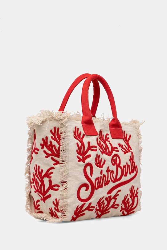 MC2 Saint Barth torebka tote damska bawełniana VANI024 beżowy AA00