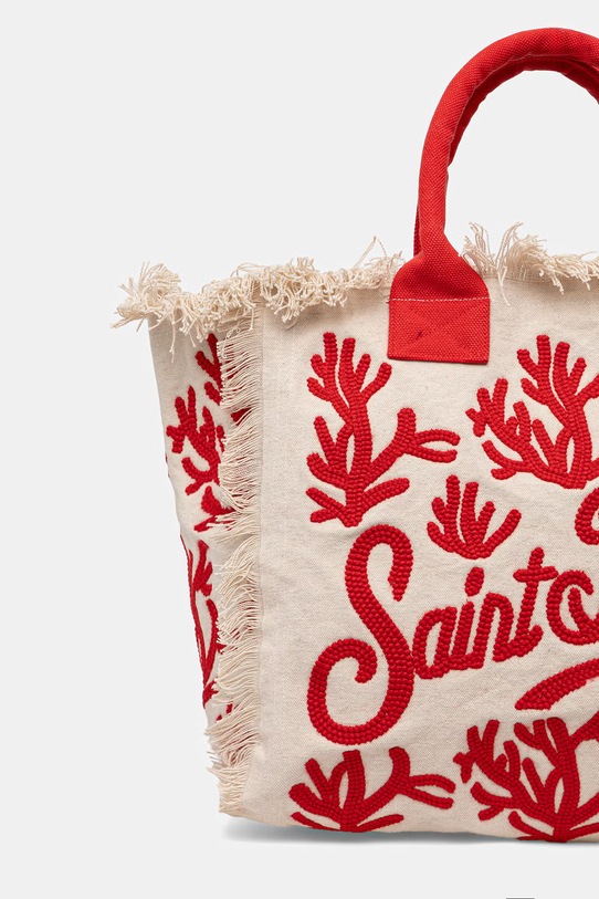 Akcesoria MC2 Saint Barth torebka tote damska bawełniana VANI024 beżowy