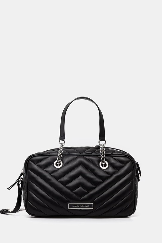 Torba Armani Exchange imitacija zrnate kože crna XW002391.AF12037.NOS