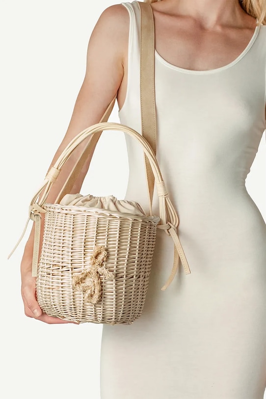 Kabelka Ruslan Baginskiy Basket Bag KOR035.WI.47R.105SU.BHR béžová AA00