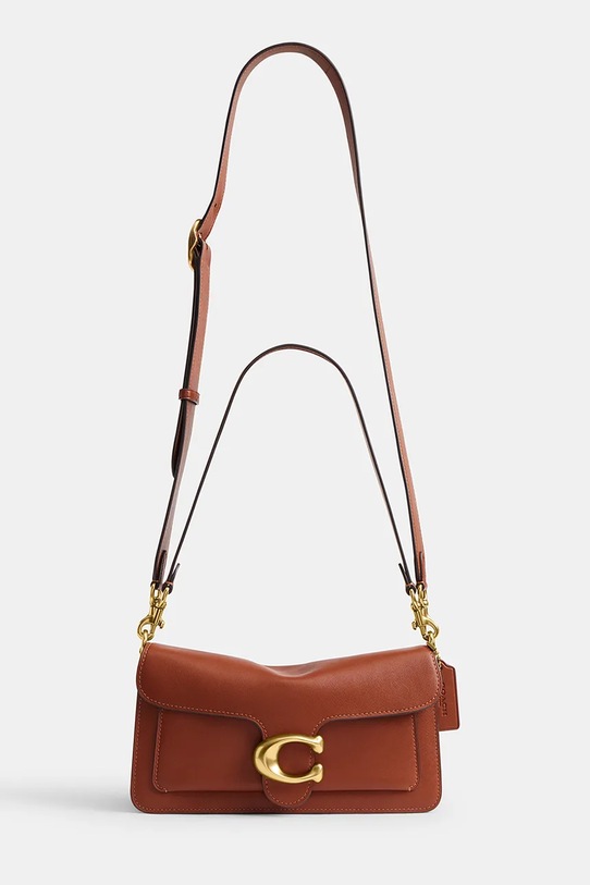 Akcesoria Coach torebka crossbody damska skórzana Tabby 26 in Soft Grain Leather CCX04 pomarańczowy