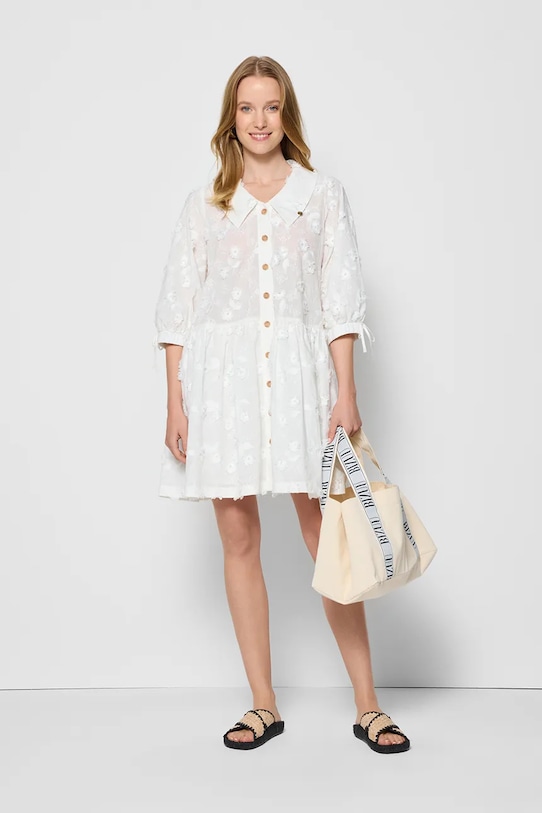 BIZUU torebka shopper damska bawełniana BAGO BAGO.BIALY