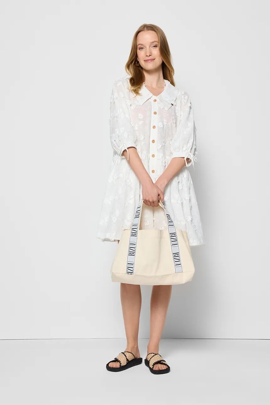 BIZUU torebka shopper damska bawełniana BAGO BAGO.BIALY