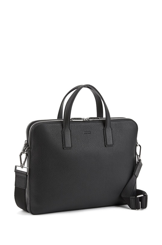 BOSS geantă de piele 50397344.NOS negru AA00