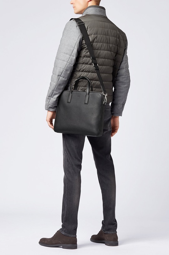 Accesorii BOSS geantă de piele 50397344.NOS negru