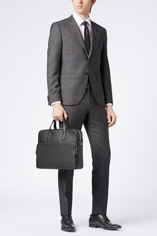 Doplnky Kožená taška Boss 50390384.NOS čierna