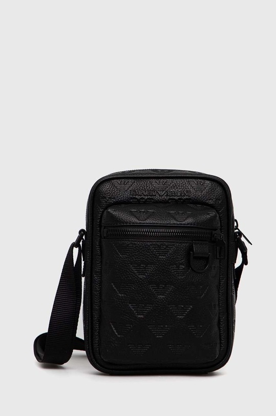 Emporio Armani bőr oldaltáska nappa bőr fekete Y4M365.Y142V.NOS