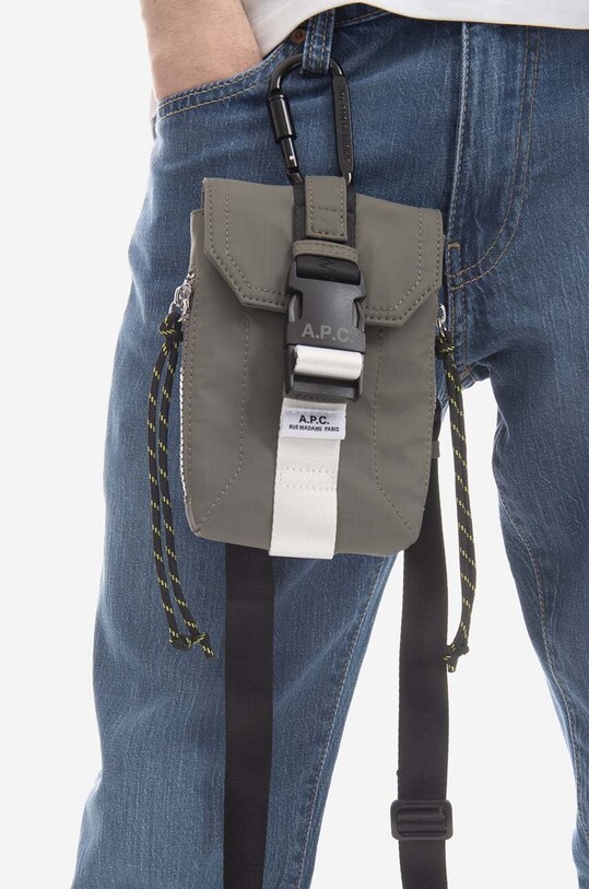 Accessories A.P.C. small items bag Crossbody Pouch Trek PAAFH.H61733 green