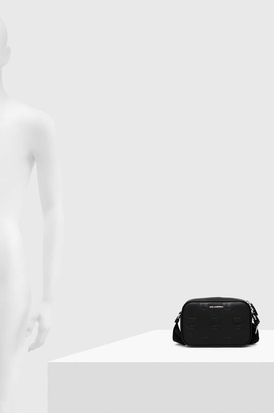 Шкіряна сумка Karl Lagerfeld 236M3089 чорний