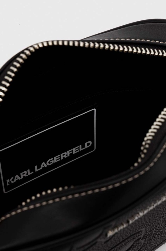 Шкіряна сумка Karl Lagerfeld чорний 236M3089