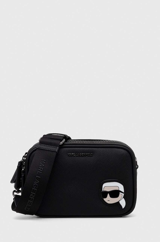 Karl Lagerfeld saszetka aplikacja czarny 240M3122