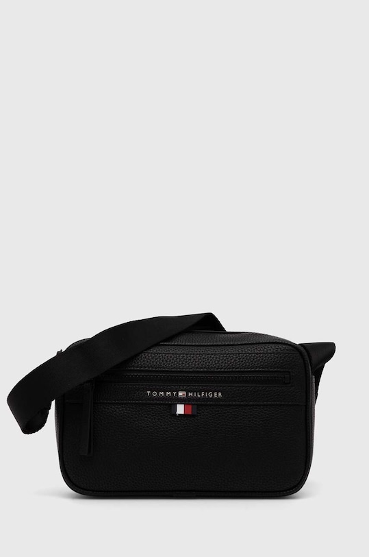 Ledvinka Tommy Hilfiger hladký černá AM0AM12093