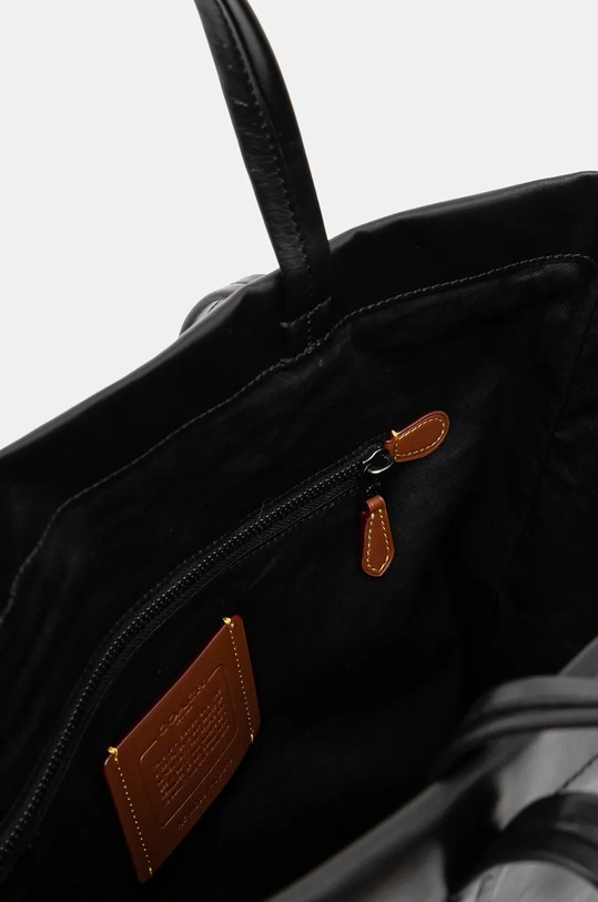 Kožená taška Coach CO840 čierna