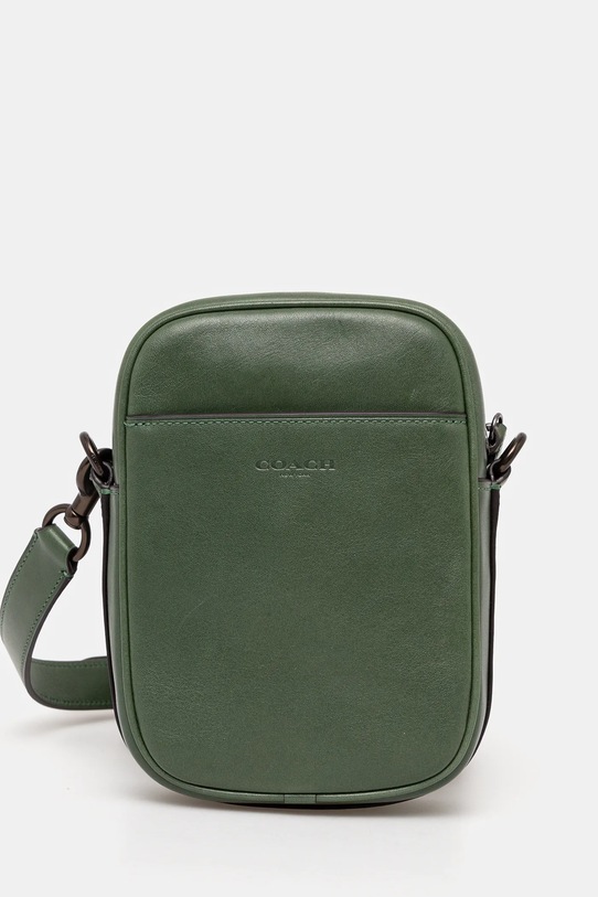 Coach borseta de piele uni verde CW461