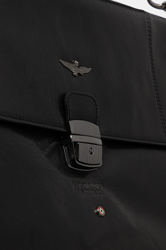 Aeronautica Militare torba skórzana czarny AM304
